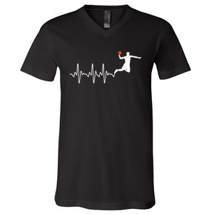 Cool Basketball Player Design For Men Women Basketball Lover V-Neck T-Shirt