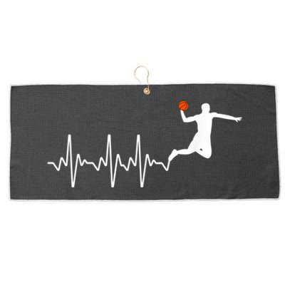 Cool Basketball Player Design For Men Women Basketball Lover Large Microfiber Waffle Golf Towel