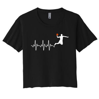 Cool Basketball Player Design For Men Women Basketball Lover Women's Crop Top Tee