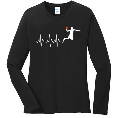 Cool Basketball Player Design For Men Women Basketball Lover Ladies Long Sleeve Shirt