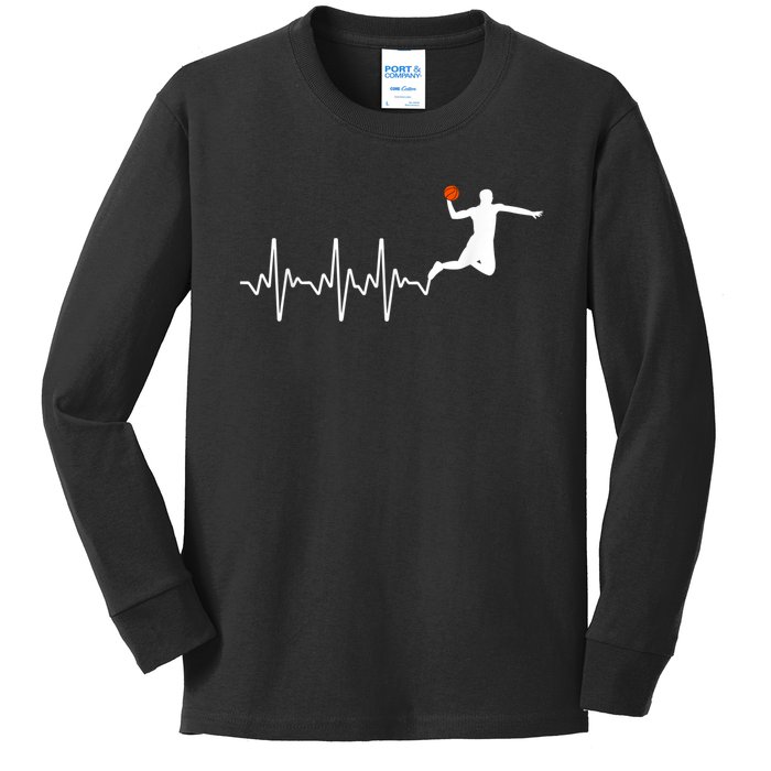 Cool Basketball Player Design For Men Women Basketball Lover Kids Long Sleeve Shirt