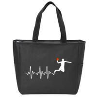 Cool Basketball Player Design For Men Women Basketball Lover Zip Tote Bag