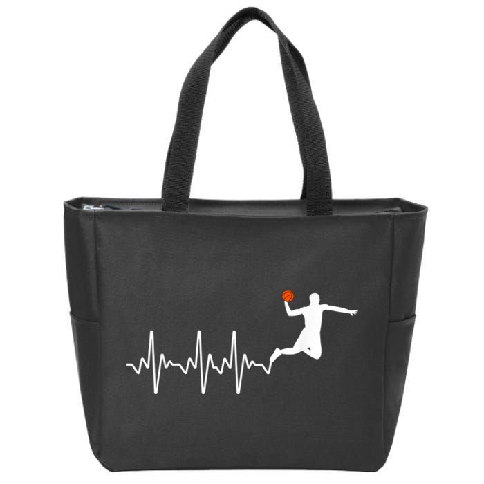 Cool Basketball Player Design For Men Women Basketball Lover Zip Tote Bag