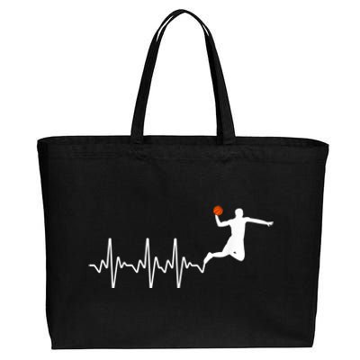 Cool Basketball Player Design For Men Women Basketball Lover Cotton Canvas Jumbo Tote