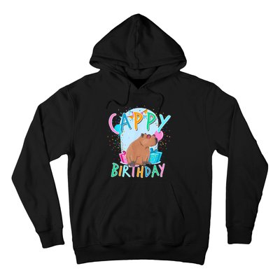 Capybara Birthday Party Capybaras For Girl And Boy Hoodie