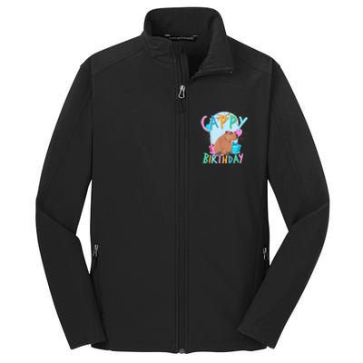 Capybara Birthday Party Capybaras For Girl And Boy Core Soft Shell Jacket