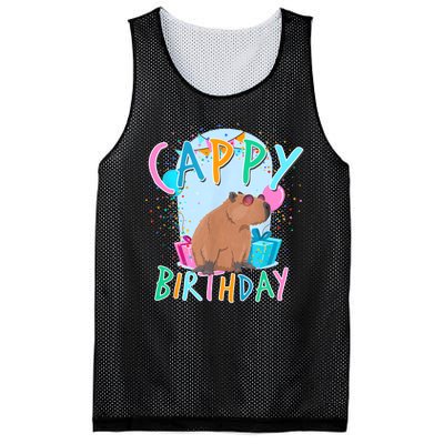 Capybara Birthday Party Capybaras For Girl And Boy Mesh Reversible Basketball Jersey Tank