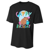 Capybara Birthday Party Capybaras For Girl And Boy Performance Sprint T-Shirt