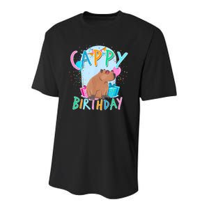 Capybara Birthday Party Capybaras For Girl And Boy Youth Performance Sprint T-Shirt