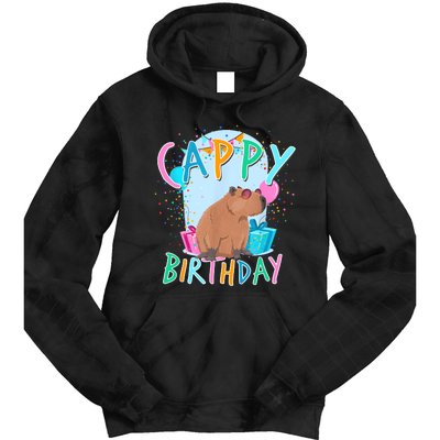 Capybara Birthday Party Capybaras For Girl And Boy Tie Dye Hoodie