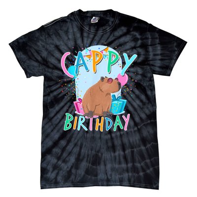 Capybara Birthday Party Capybaras For Girl And Boy Tie-Dye T-Shirt