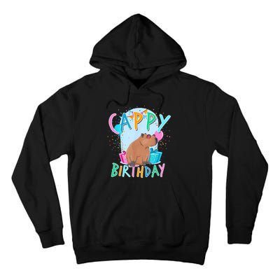 Capybara Birthday Party Capybaras For Girl And Boy Tall Hoodie