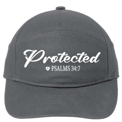 CHRISTIAN BIBLE PSALMS 347 PROTECTED FOR MEN & WOMEN VERSE 7-Panel Snapback Hat