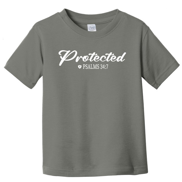 CHRISTIAN BIBLE PSALMS 347 PROTECTED FOR MEN & WOMEN VERSE Toddler T-Shirt