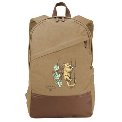 Common Brushtail Possum Trichosurus Vulpecula Engraved Cotton Canvas Backpack