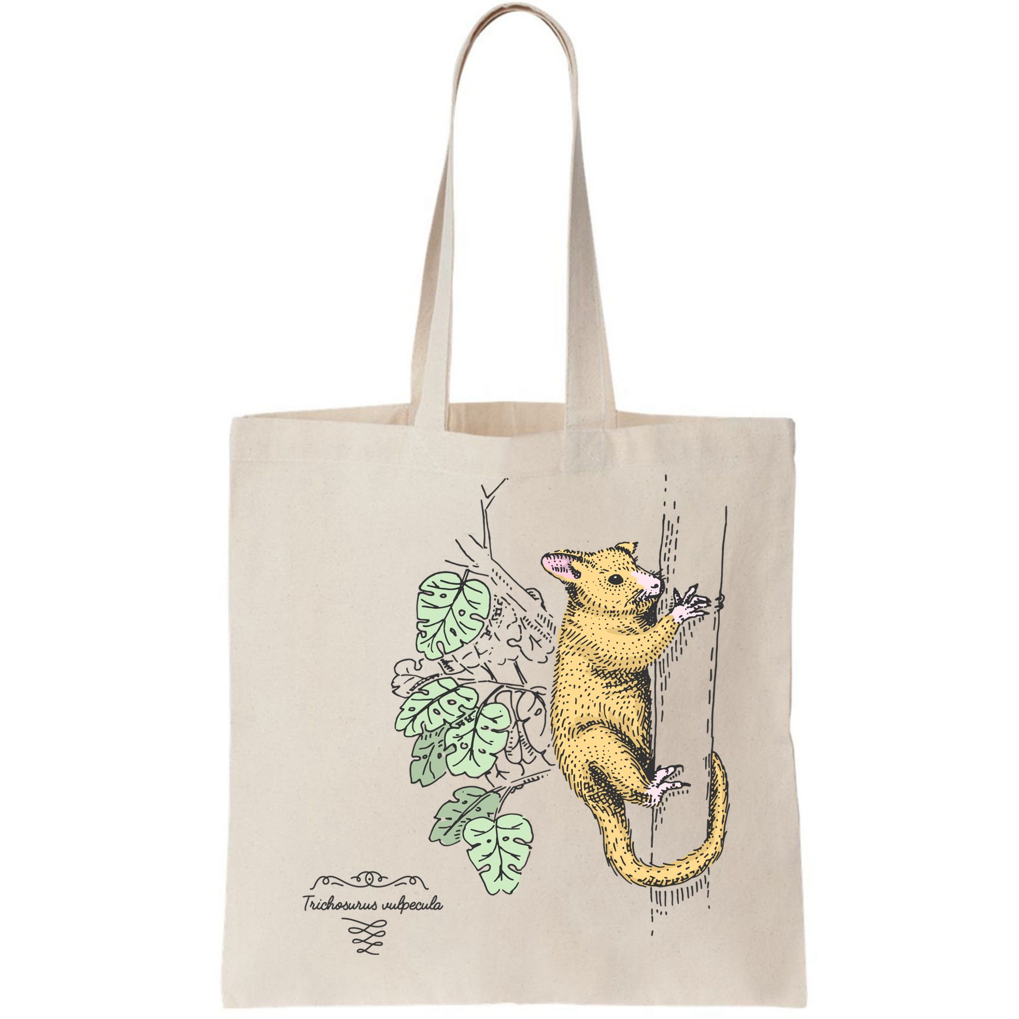 Common Brushtail Possum Trichosurus Vulpecula Engraved Bag
