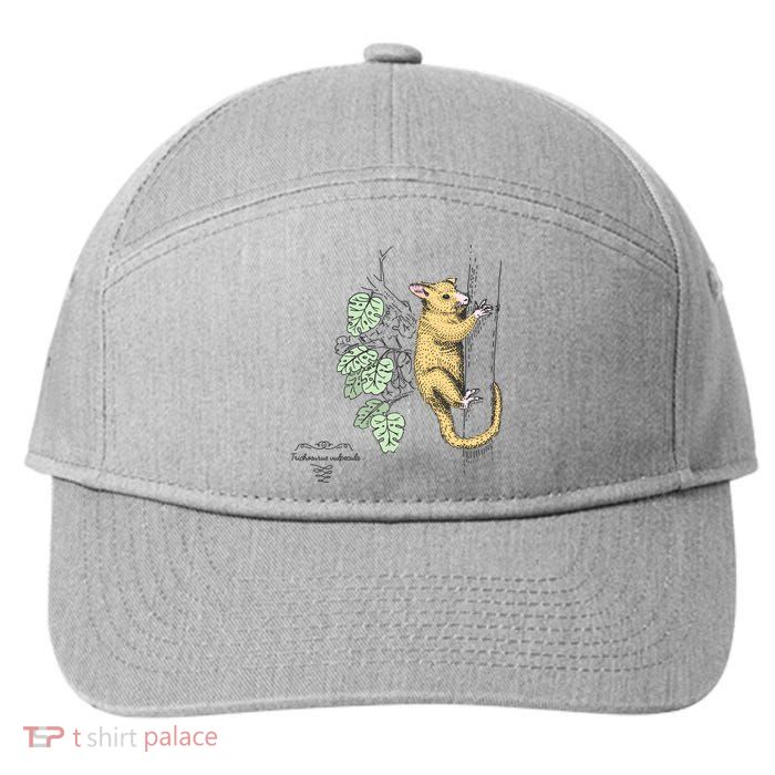 Common Brushtail Possum Trichosurus Vulpecula Engraved 7-Panel Snapback Hat