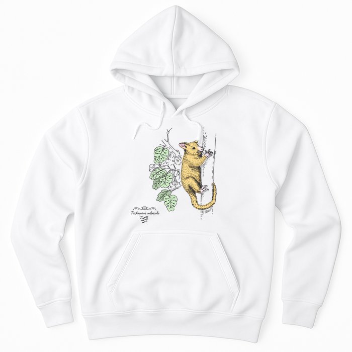 Common Brushtail Possum Trichosurus Vulpecula Engraved Hoodie