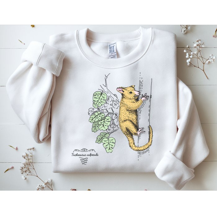 Common Brushtail Possum Trichosurus Vulpecula Engraved Sweatshirt