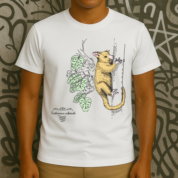 Common Brushtail Possum Trichosurus Vulpecula Engraved T-Shirt