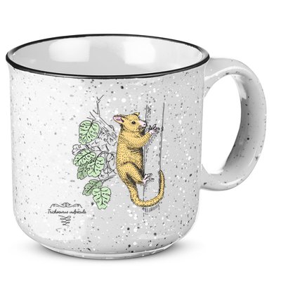 Common Brushtail Possum Trichosurus Vulpecula Engraved 15oz Campfire Ceramic Mug