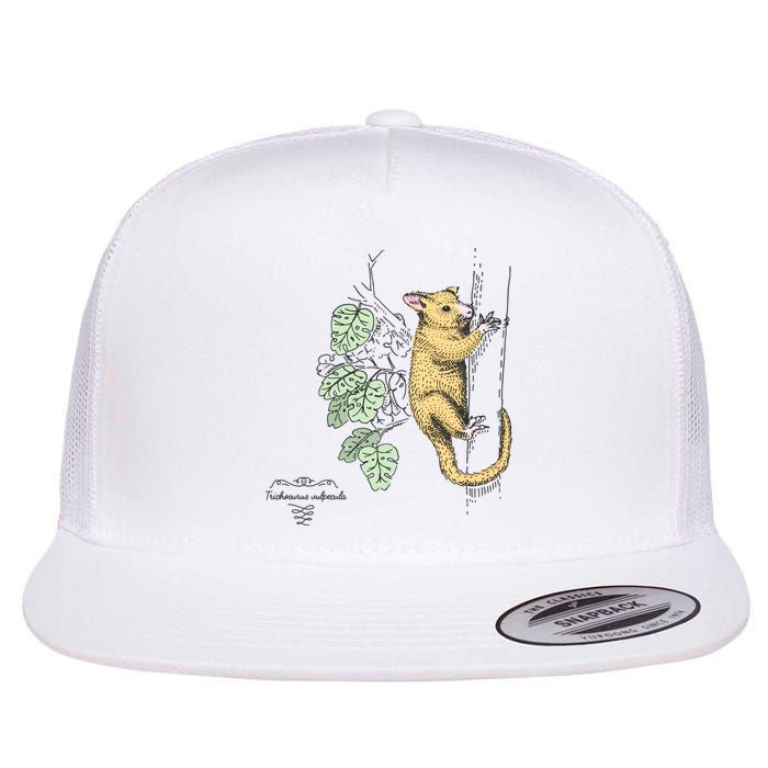 Common Brushtail Possum Trichosurus Vulpecula Engraved Flatbill Hat