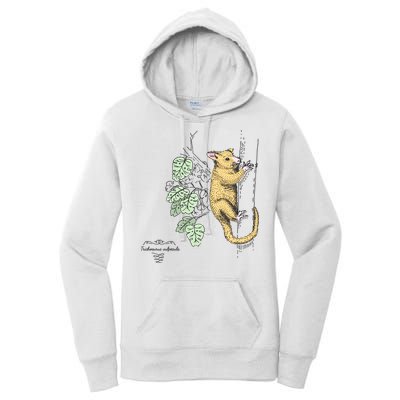 Common Brushtail Possum Trichosurus Vulpecula Engraved Women's Pullover Hoodie