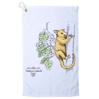 Common Brushtail Possum Trichosurus Vulpecula Engraved Golf Towel