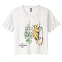 Common Brushtail Possum Trichosurus Vulpecula Engraved Crop Top