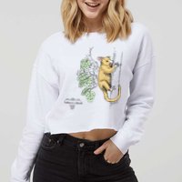 Common Brushtail Possum Trichosurus Vulpecula Engraved Cropped Pullover Crew