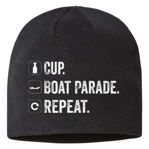 Cup Boat Parade Repeat Hockey Fans Sustainable Beanie