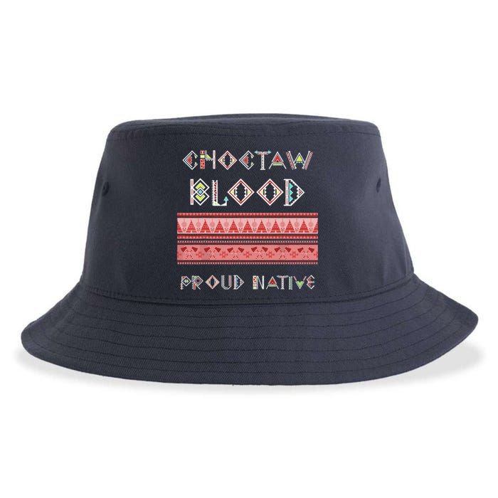 Choctaw Blood Proud Native American Sustainable Bucket Hat