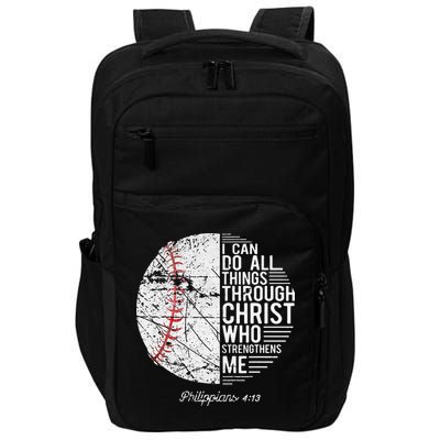 Christian Baseball Philippians Religious Gifts Impact Tech Backpack