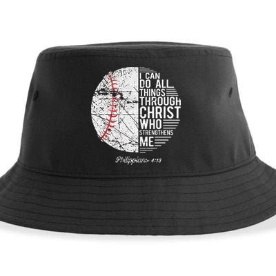 Christian Baseball Philippians Religious Gifts Sustainable Bucket Hat