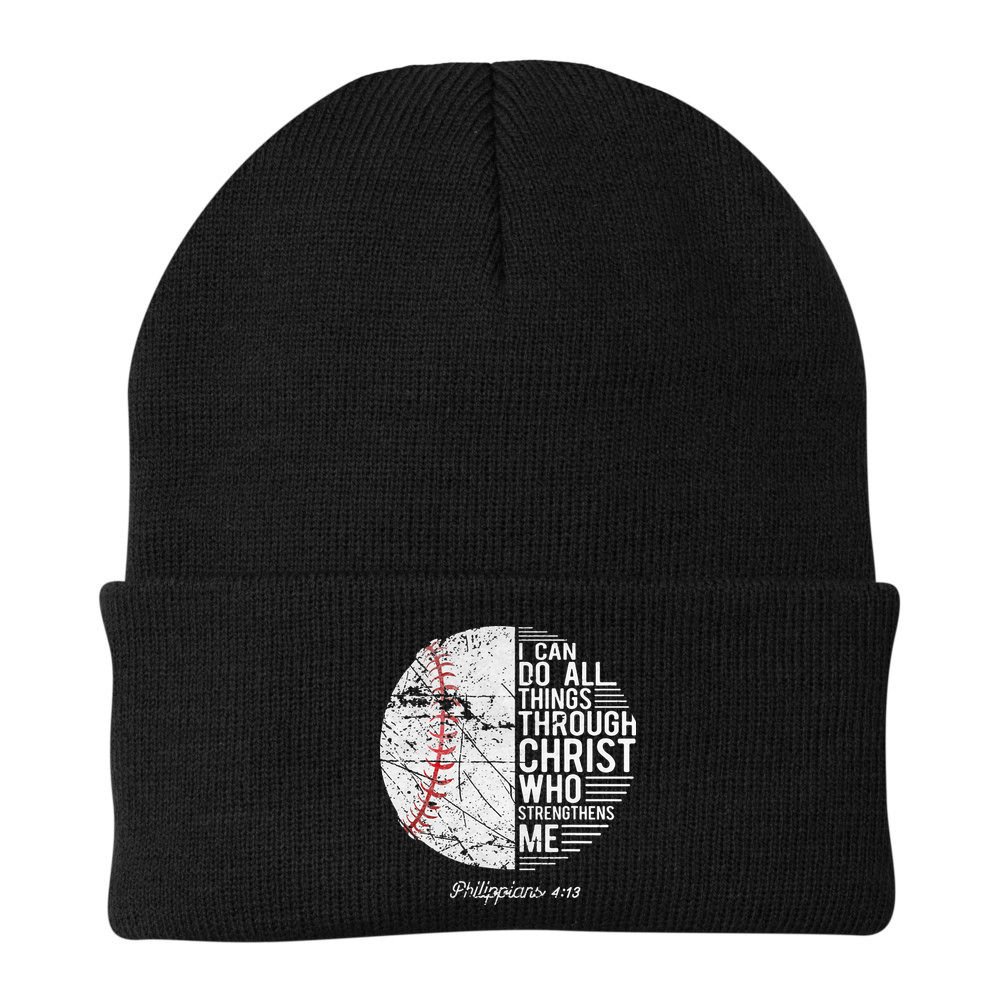 Christian Baseball Philippians Religious Gifts Beanie