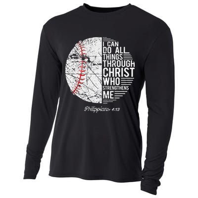 Christian Baseball Philippians Religious Gifts Cooling Performance Long Sleeve Crew