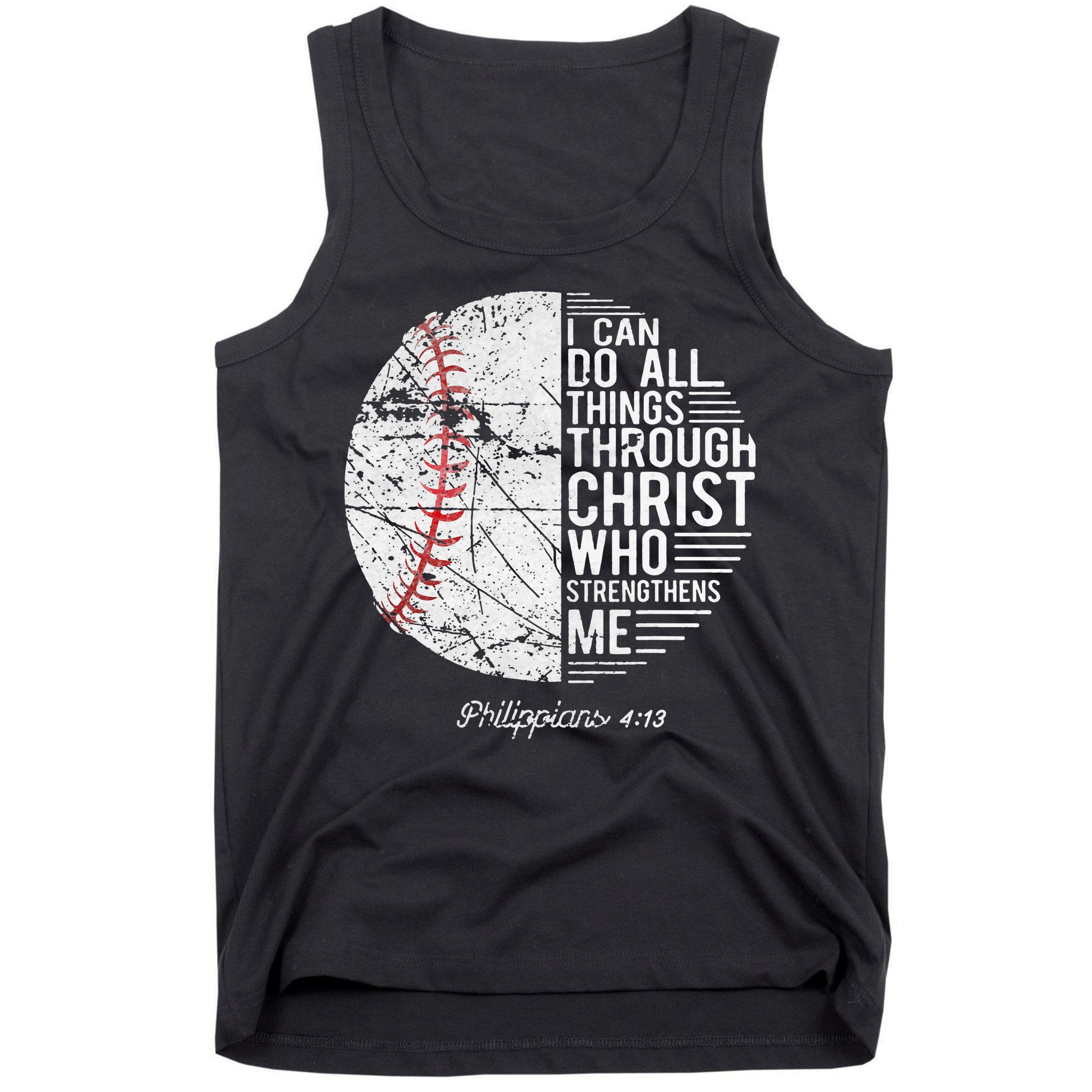 Christian Baseball Philippians Religious Gifts Tank Top