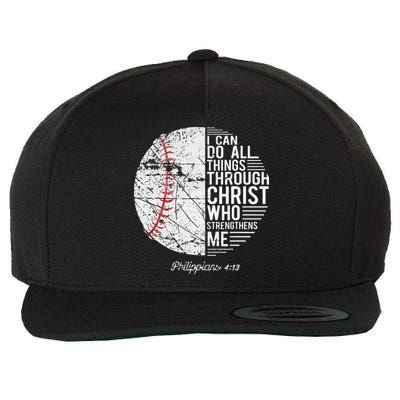 Christian Baseball Philippians Religious Gifts Wool Snapback Cap