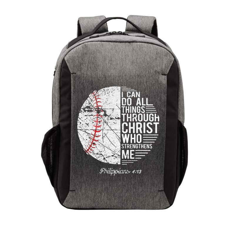 Christian Baseball Philippians Religious Gifts Vector Backpack