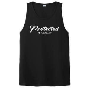 CHRISTIAN BIBLE PSALMS 34:7 PROTECTED FOR MEN & WOMEN VERSE PosiCharge Competitor Tank