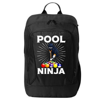 Cool Billiards Pool Player Ninja Billiard Best Gifts Funny Sport City Backpack