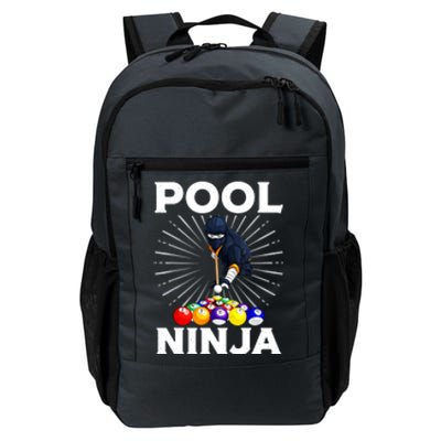 Cool Billiards Pool Player Ninja Billiard Best Gifts Funny Sport Daily Commute Backpack