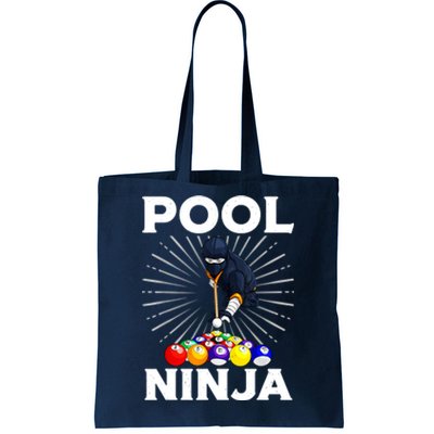 Cool Billiards Pool Player Ninja Billiard Best Gifts Funny Sport Tote Bag