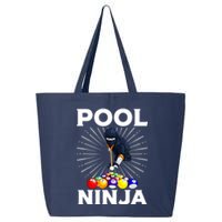 Cool Billiards Pool Player Ninja Billiard Best Gifts Funny Sport 25L Jumbo Tote