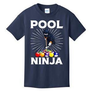 Cool Billiards Pool Player Ninja Billiard Best Gifts Funny Sport Kids T-Shirt