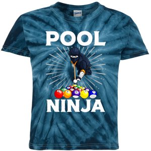 Cool Billiards Pool Player Ninja Billiard Best Gifts Funny Sport Kids Tie-Dye T-Shirt