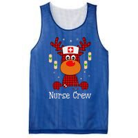 Christmas Buffalo Plaid Reindeer Nurse Crew Moose Christmas Mesh Reversible Basketball Jersey Tank