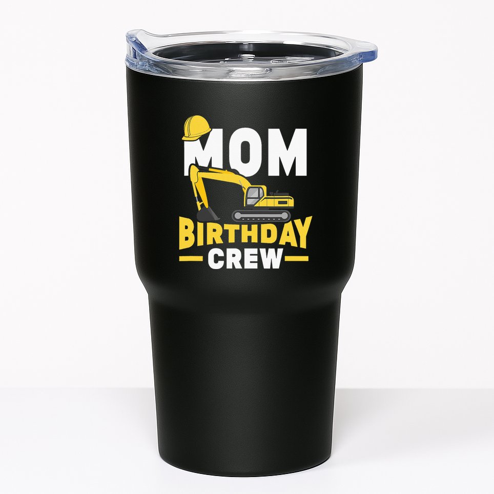 Construction Birthday Party Digger Mom Tumbler