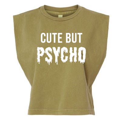 Cute But Psycho Garment-Dyed Women's Muscle Tee