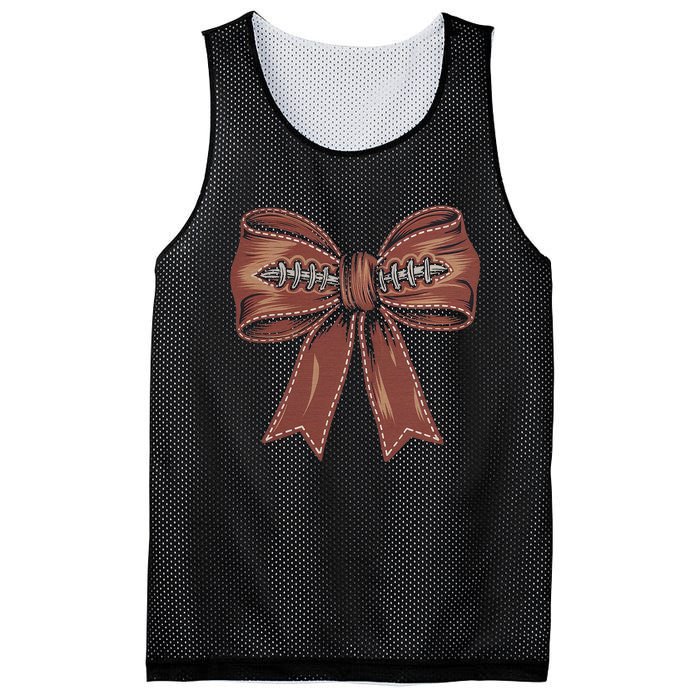 Coquette Bow Pumpkin American Football Autumn Thanksgiving Mesh Reversible Basketball Jersey Tank